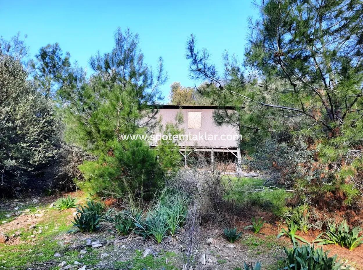 Mugla Dalyan Gokbel 1700 M2 Freistehendes Land Und Bungalow Mit Blick Auf Die Natur