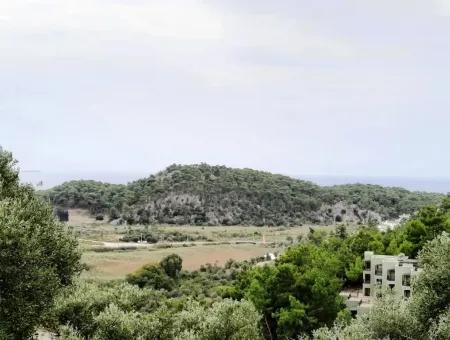 Mugla Ortaca Sar-Germe 880 M2 Voll Meer Und Natur Blick Grundstück Zu Verkaufen