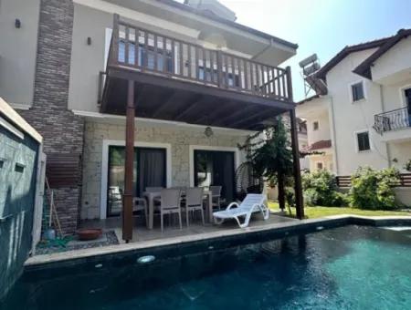 Wohnung, Möbliert 5 1 Luxusvilla Mit Swimmingpool Zum Verkauf In Dalyan, Mugla