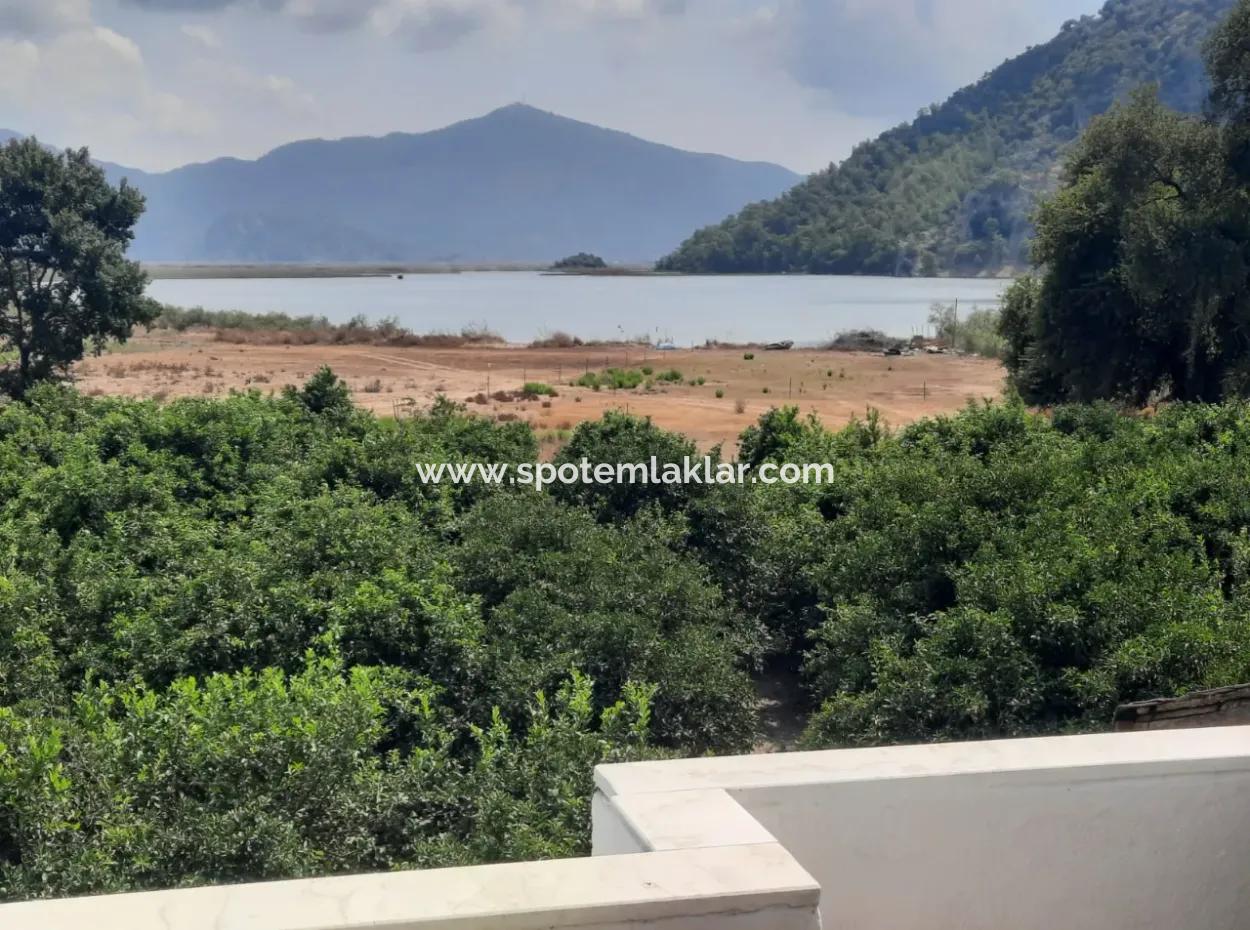 1 570 M2 Land In Köyceğiz Çandır, Muğla, Swimming Pool, Lake View Triplex For Sale