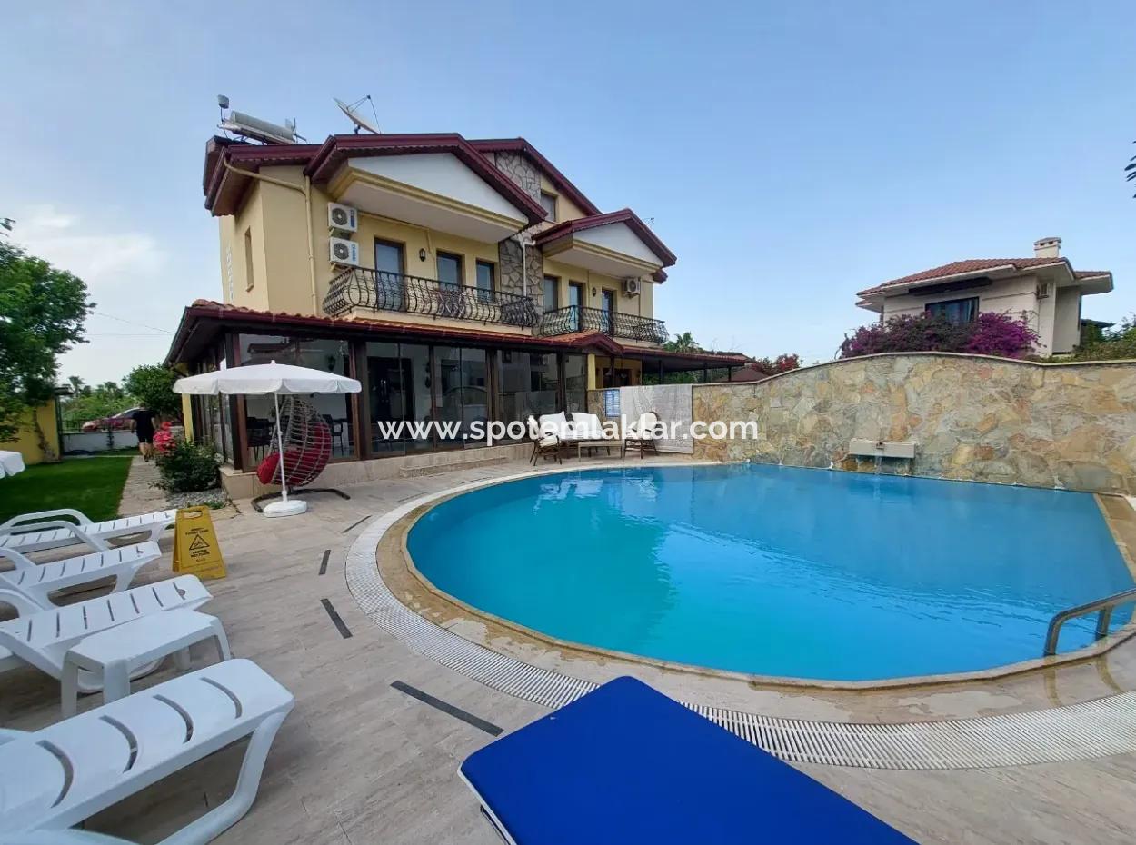 200 M2 5 1 Furnished Luxury Triplex Villa For Sale In Dalyan, Mugla.
