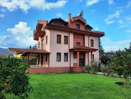 Mugla Ortaca Dalyan 3-Storey Detached House For Sale