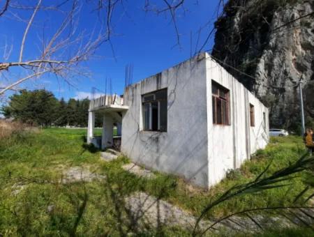 Mugla Dalyan 3500 M2 Land 120 M2 Single Storey Detached House For Sale