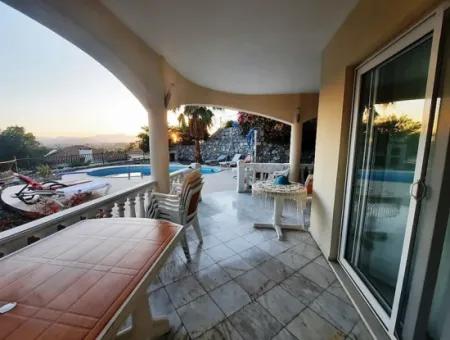 Detached Villa With Full Nature View Swimming Pool For Sale In Dalaman Gürköy