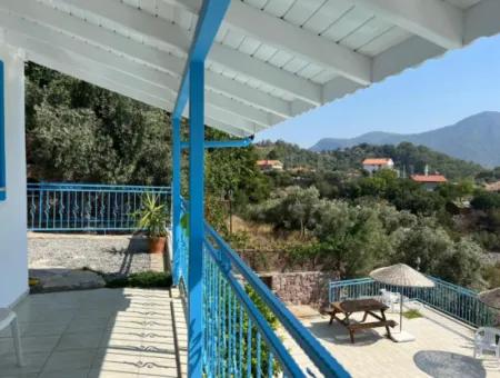 Muğla Dalyan Gökbelde Sea View Detached Furnished Villa For Rent