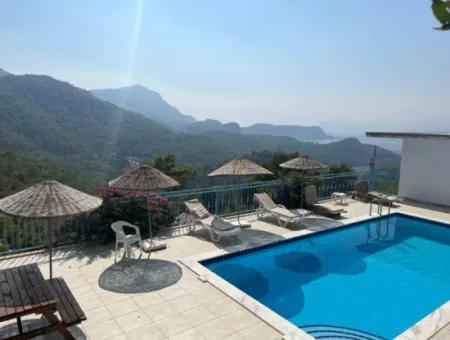 4 1 Sea View Detached Furnished Villa For Sale In Muğla Dalyan Gökbel