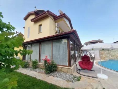 200 M2 5 1 Furnished Luxury Triplex Villa For Sale In Dalyan, Mugla.