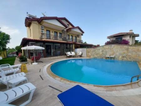 200 M2 5 1 Furnished Luxury Triplex Villa For Sale In Dalyan, Mugla.
