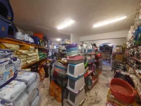 Muğla Ortaca Dalyan Merkezde Devren Kiralık 200 M2 Petshop Dükkânı