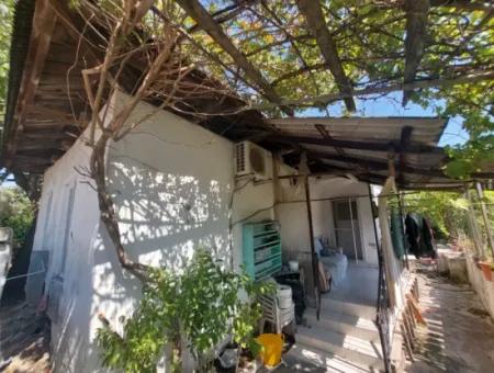 Muğla Köyceğiz Gülpınar’da Göl Yakını Bahçeli Kargir Köy Evi Satılık